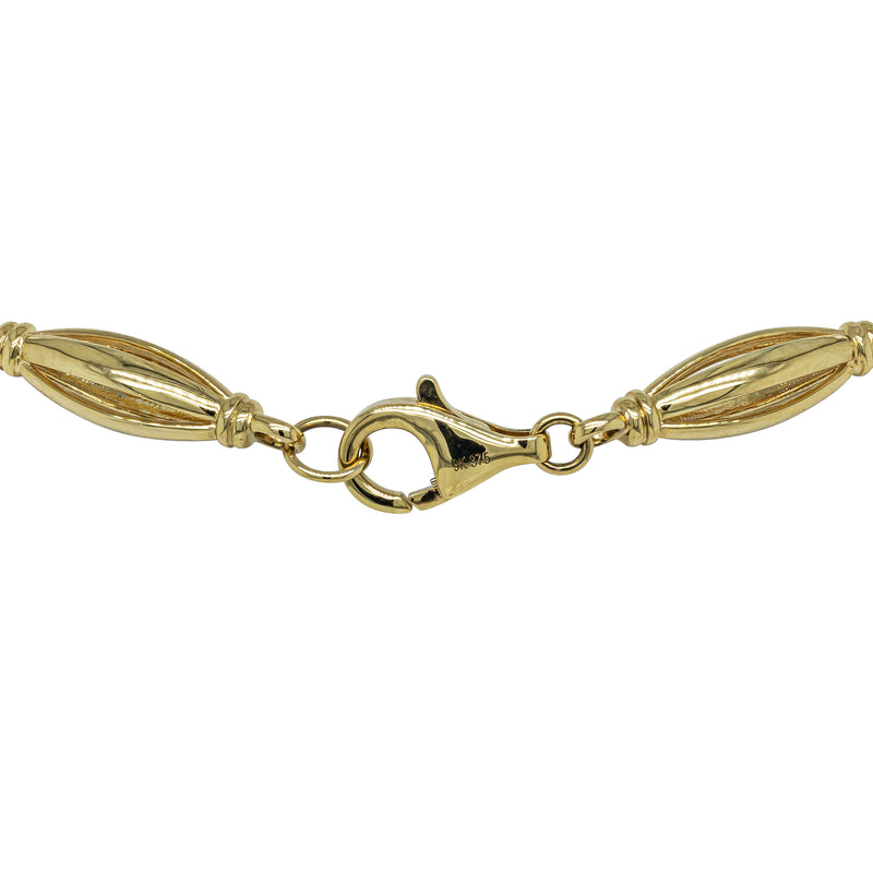 9ct Yellow Gold Marquise Open Link Bracelet - Bracelet - Walker & Hall