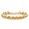 Deja Vu 9ct Yellow Gold Belcher Link Bracelet 20.5cm - Bracelet - Walker & Hall
