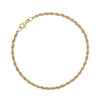 Deja Vu 9ct Yellow Gold Twist Link Bracelet - Bracelet - Walker & Hall