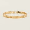 Deja Vu 14ct Yellow Gold Flat Ribbon-Style Bracelet - Bracelet - Walker & Hall