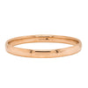 Deja Vu 9ct Rose Gold Solid Bangle - 61mm