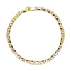 Deja Vu 9ct Yellow Gold Fancy Chain Link Bracelet 19cm - Bracelet - Walker & Hall