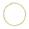 Deja Vu 9ct Yellow Gold Faceted Cable Bracelet 22cm - Bracelet - Walker & Hall