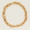 Deja Vu 9ct Yellow Gold Triple Cable Link Bracelet