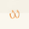 9ct Rose Gold Diamond Huggie Earrings - Earrings - Walker & Hall