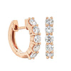 18ct Rose Gold .70ct Diamond Hoops - Earrings - Walker & Hall
