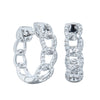 18ct White Gold .37ct Diamond Hoop Earrings-Earrings-Walker & Hall