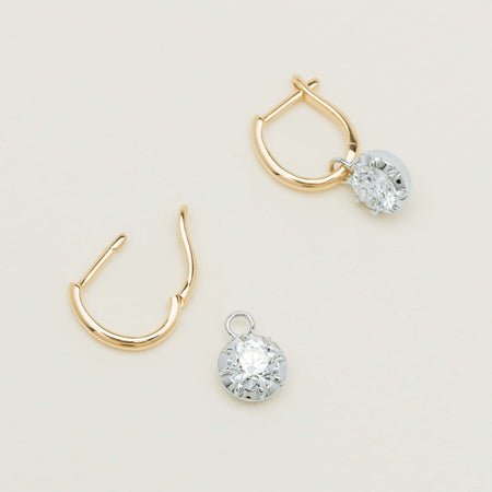 18ct Yellow Gold 1.40ct Diamond Dawn Drop Earrings - Earrings - Walker & Hall