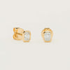 18ct Yellow Gold Radiant-Cut Diamond Natalia Stud Earrings