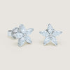 18ct White Gold 2.07ct Diamond Jasmine Star Earrings