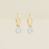 18ct Yellow Gold .60ct Diamond Dawn Drop Earrings - Earrings - Walker & Hall