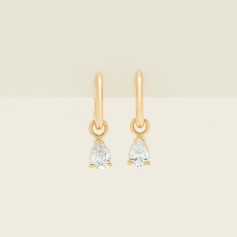 18ct Yellow Gold .60ct Reclaimed Diamond Cosy Earrings