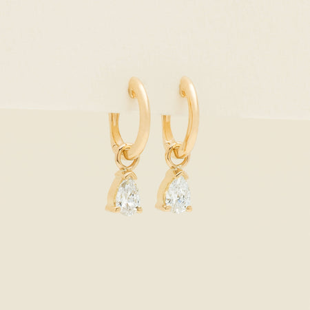 18ct Yellow Gold .60ct Reclaimed Diamond Cosy Earrings