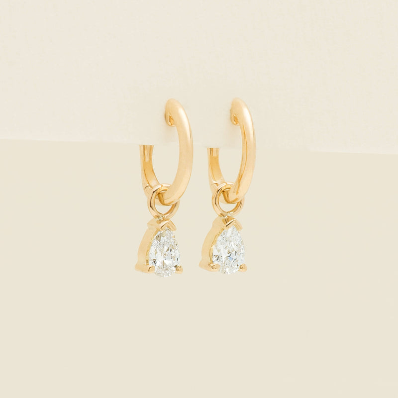 18ct Yellow Gold .60ct Reclaimed Diamond Cosy Earrings