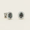 18ct White Gold 2.27ct Green Sapphire Nina Earrings