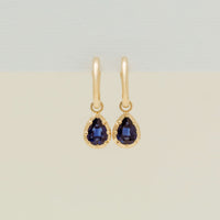 18ct Yellow Gold 1.72ct Sapphire Dawn Drop Earrings - Earrings - Walker & Hall