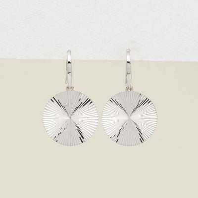 Sterling Silver Reflections Hook Earrings - Earrings - Walker & Hall