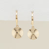 9ct Yellow Gold Reflections Mini Drop Earrings - Earrings - Walker & Hall