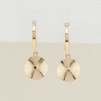 9ct Yellow Gold Reflections Mini Drop Earrings - Earrings - Walker & Hall