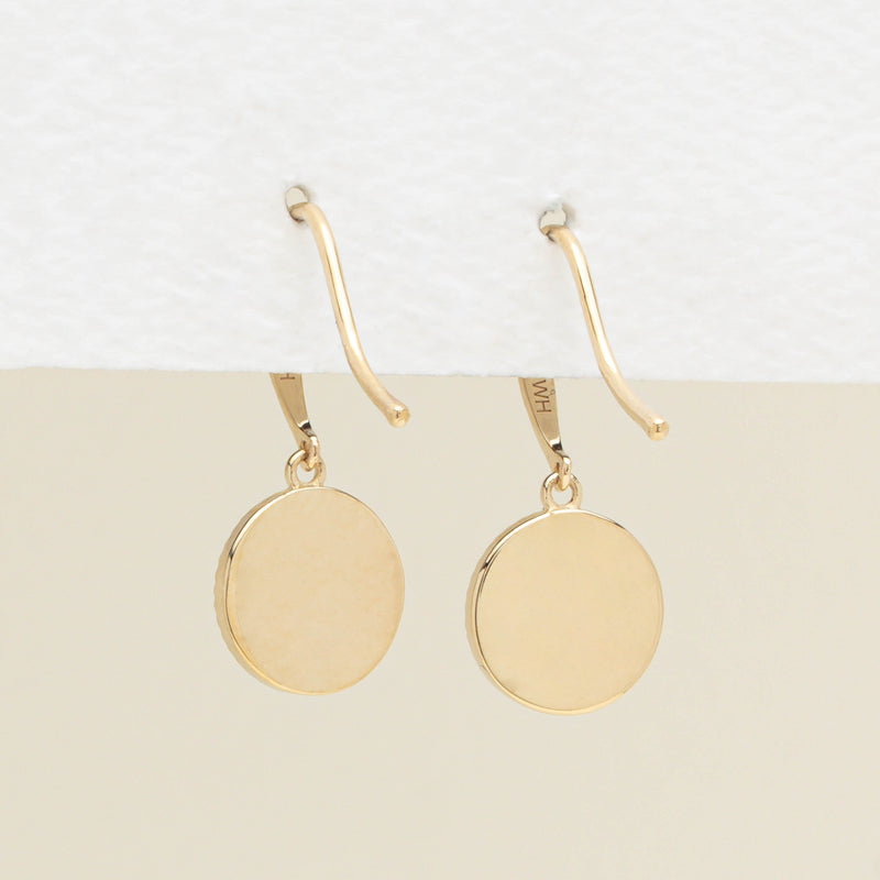 9ct Yellow Gold Reflections Mini Drop Earrings - Earrings - Walker & Hall