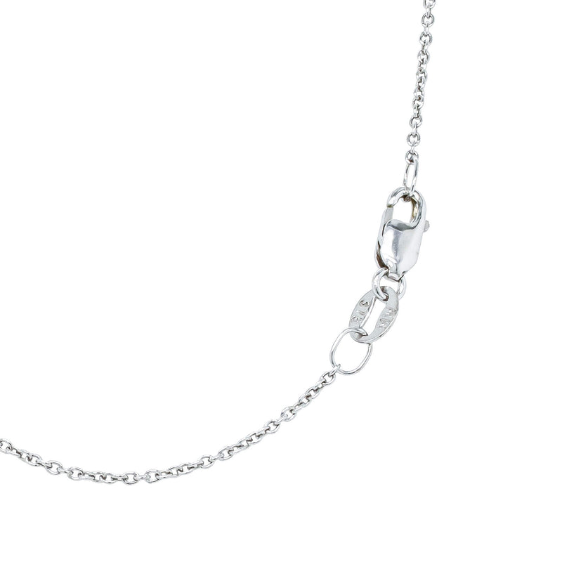 18ct White Gold Hexagonal Tanzanite & Diamond Mini Sierra Pendant-Necklace-Walker & Hall