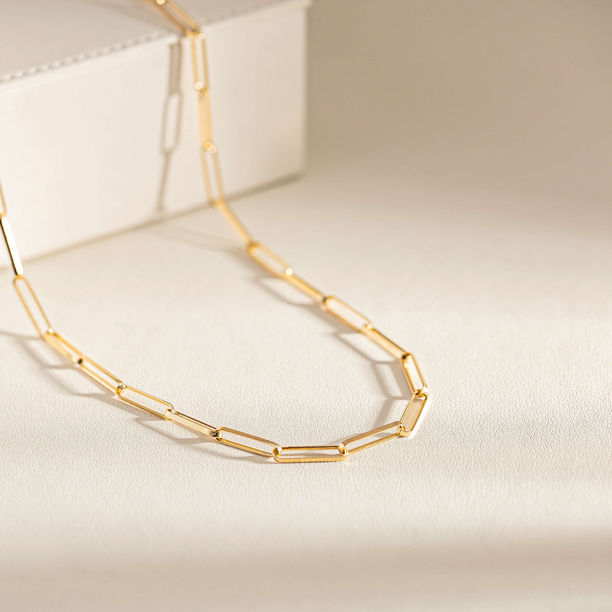Recycled gold chain necklace