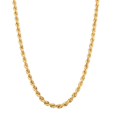 Deja Vu 18ct Yellow Gold Rope Chain Necklace 70cm - Necklace - Walker & Hall
