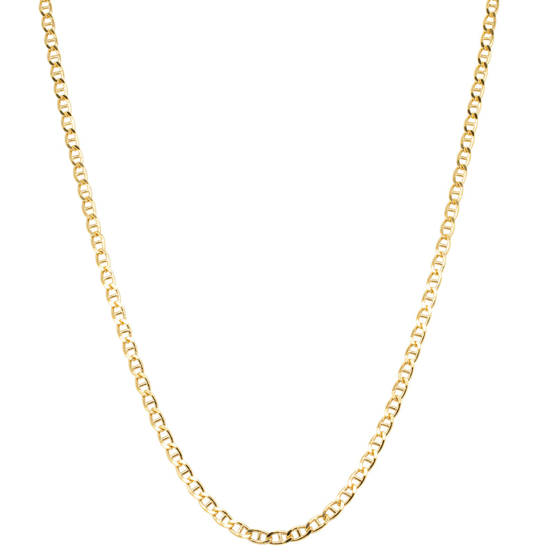 9ct Yellow Gold Anchor Link Chain-Necklace-Walker & Hall