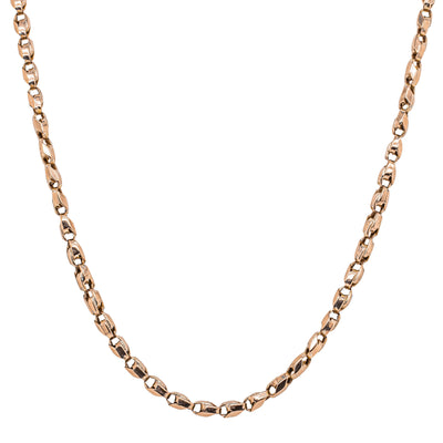 Deja Vu 9ct Rose Gold Fancy Belcher Chain-Necklace-Walker & Hall