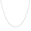 18ct White Gold Cable Chain-Necklace-Walker & Hall