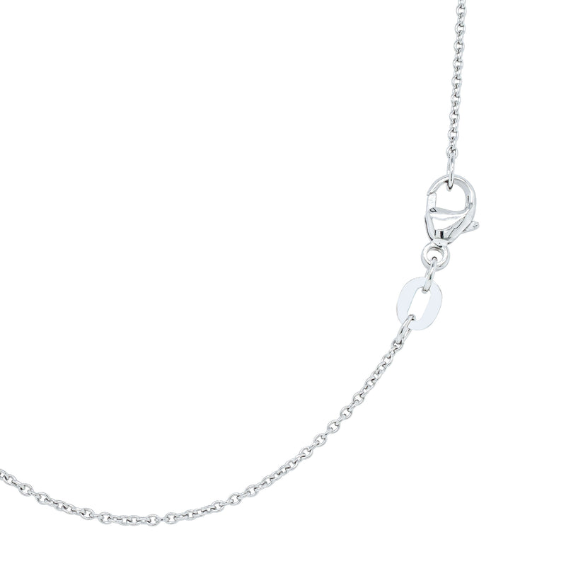 18ct White Gold Cable Chain-Necklace-Walker & Hall