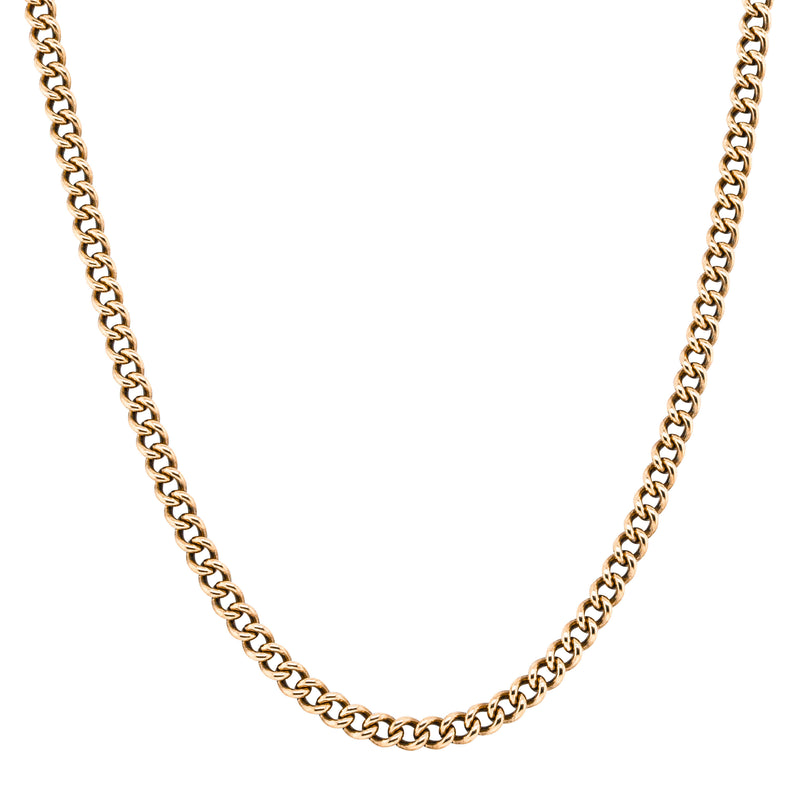 Deja Vu 9ct Yellow Gold Curb Link Necklace 47.5cm - Necklace - Walker & Hall