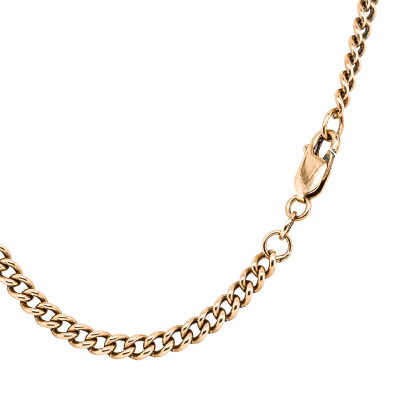 Deja Vu 9ct Yellow Gold Curb Link Necklace 47.5cm - Necklace - Walker & Hall