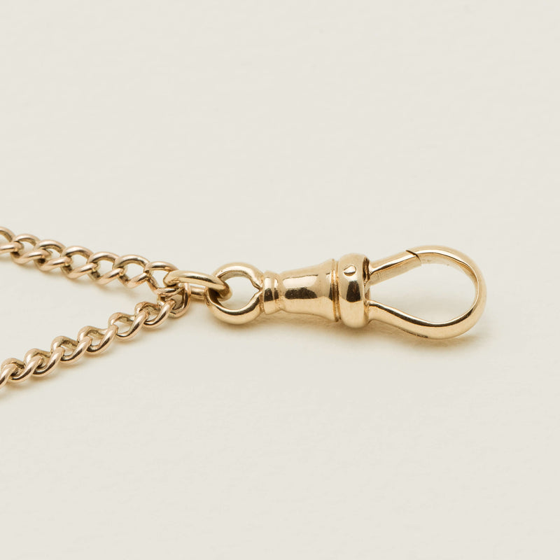 Vintage 9ct Yellow Gold Muff Chain Necklace - 170cm