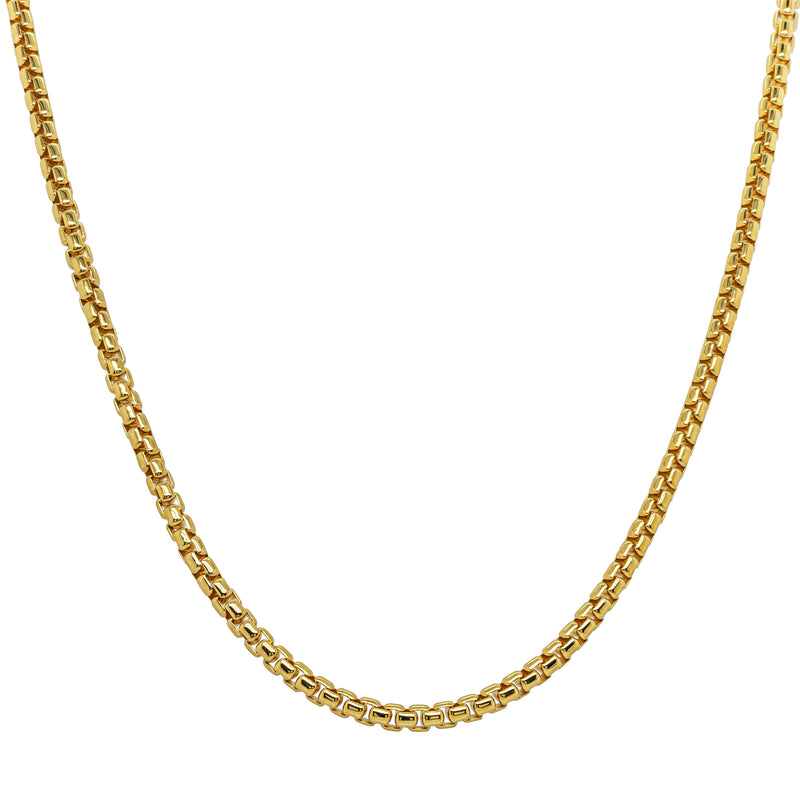 9ct Yellow Gold Box Link Chain - Necklace - Walker & Hall