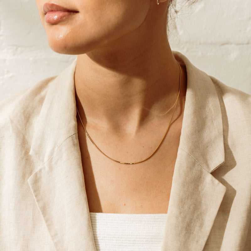 18ct Yellow Gold Fine Cleo Necklace - Necklace - Walker & Hall