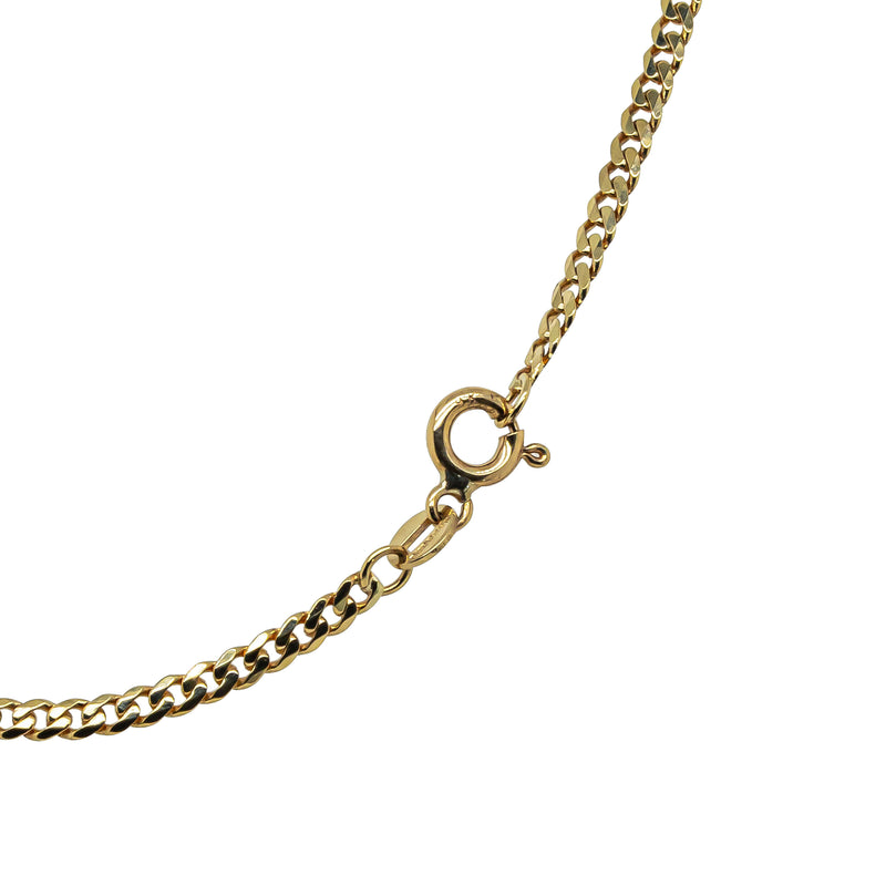Deja Vu 9ct Yellow Gold Flat Curb Link Necklace 70cm - Necklace - Walker & Hall