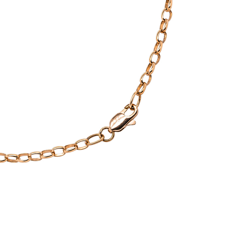 Deja Vu 10ct Rose Gold Cable Link Chain Necklace 55cm - Necklace - Walker & Hall