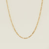 Deja Vu 9ct Yellow Gold Figaro Link Necklace - Necklace - Walker & Hall