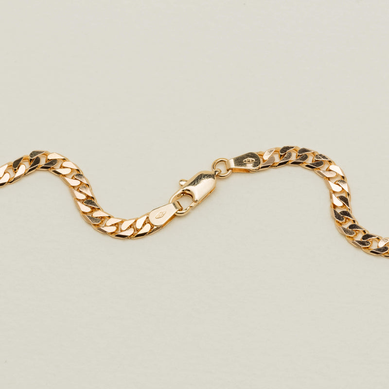 Deja Vu 9ct Rose Gold Curb Link Necklace 45cm - Necklace - Walker & Hall