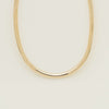 Deja Vu 14ct Yellow Gold 7.4mm Omega Chain Necklace
