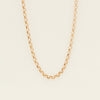 Deja Vu 9ct Rose Gold Round Belcher Link Necklace 43cm - Necklace - Walker & Hall