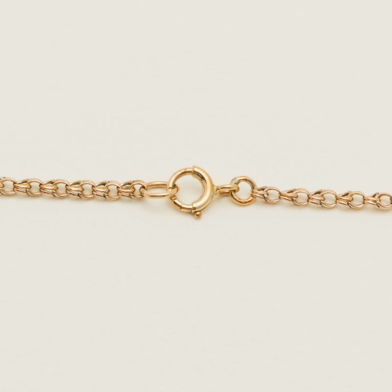 Deja Vu 9ct Rose Gold Double Curb Link Necklace 68cm