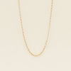 Deja Vu 9ct Yellow Gold Oval Belcher Link Necklace