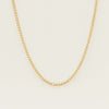 Deja Vu 14ct Yellow Gold Flat Curb Necklace 60cm