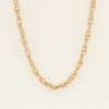 Deja Vu 9ct Yellow Gold Double Cable Link Necklace