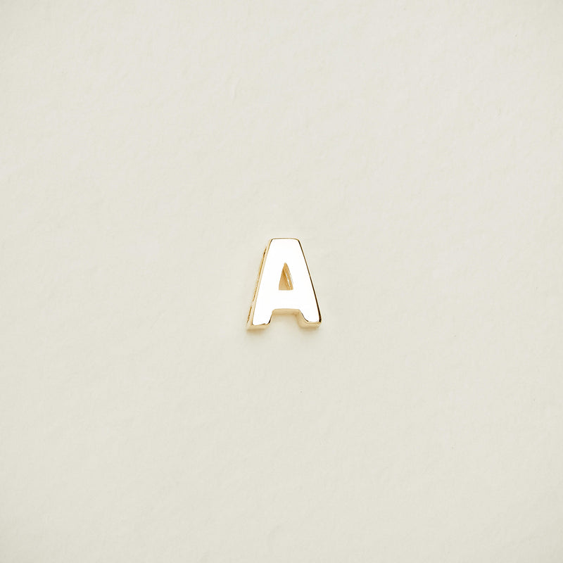 9ct Yellow Gold Noted Letter - Necklace - Walker & Hall