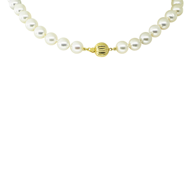 18ct Yellow Gold Akoya Pearl Strand-Necklace-Walker & Hall