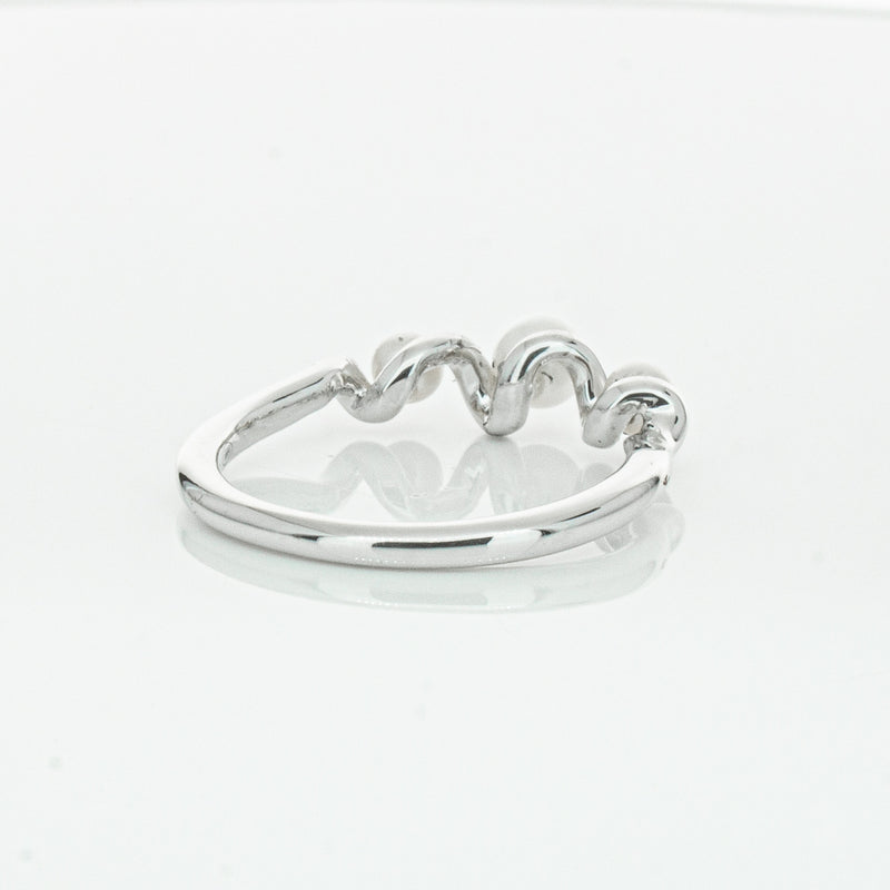 18ct White Gold Akoya Pearl Margaux Ring-Ring-Walker & Hall