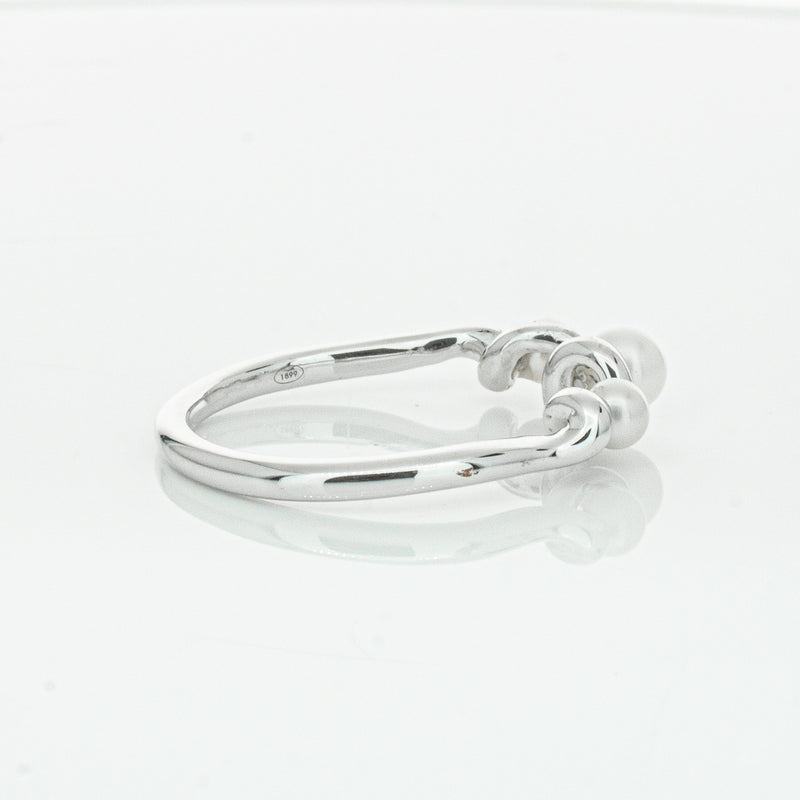18ct White Gold Akoya Pearl Margaux Ring-Ring-Walker & Hall